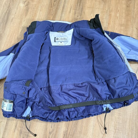 Vintage Columbia Women's Omni Tech Titanium Ski Jacket Retro Purple L - Picture 8 of 11